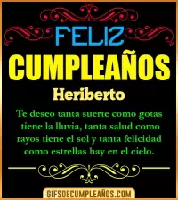 GIF Frases de Cumpleaños Heriberto
